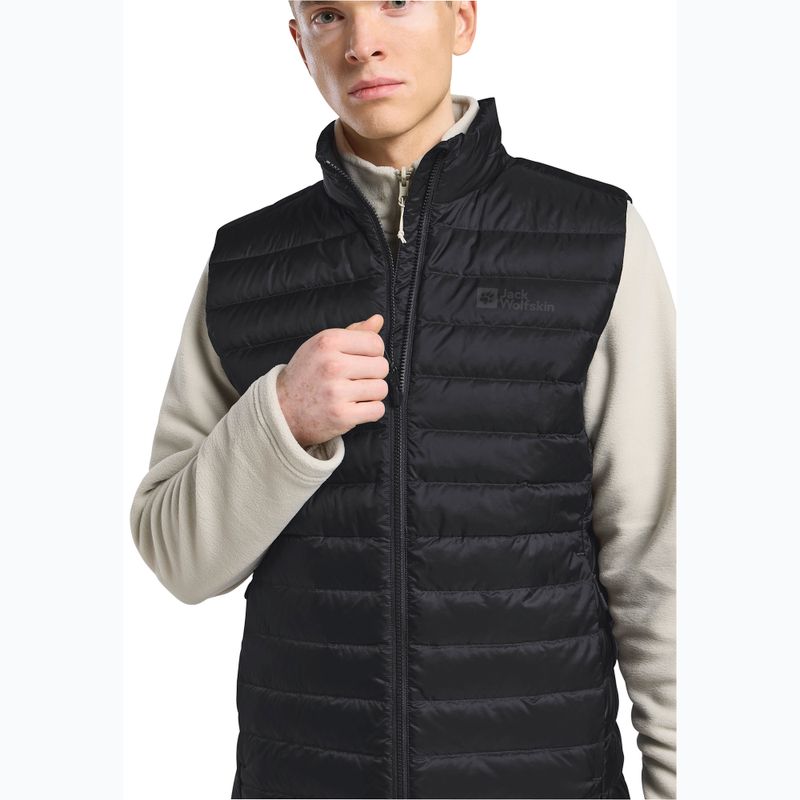 Мъжки Jack Wolfskin Pilvi Down trekking без ръкави черен 4