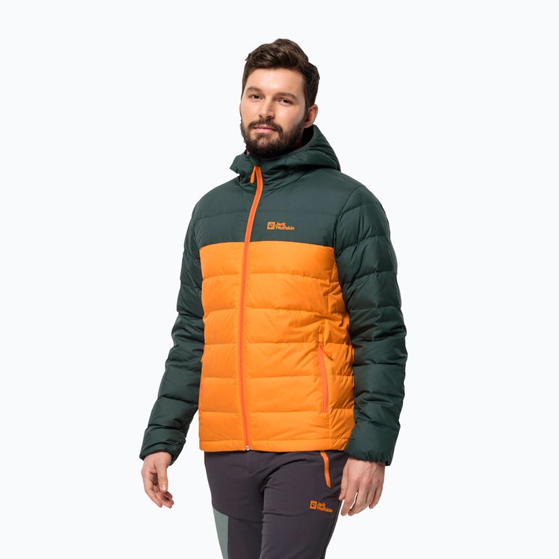 Мъжки Jack Wolfskin Ather Down Hoody Dragon Fire дъждобран