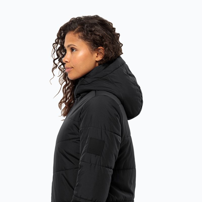 Дамско пухено дълго яке Jack Wolfskin Deutzer Coat black 4
