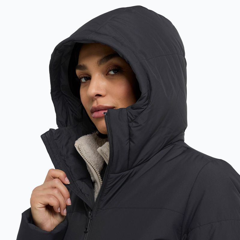 Дамско пухено дълго яке Jack Wolfskin Deutzer Coat black 5