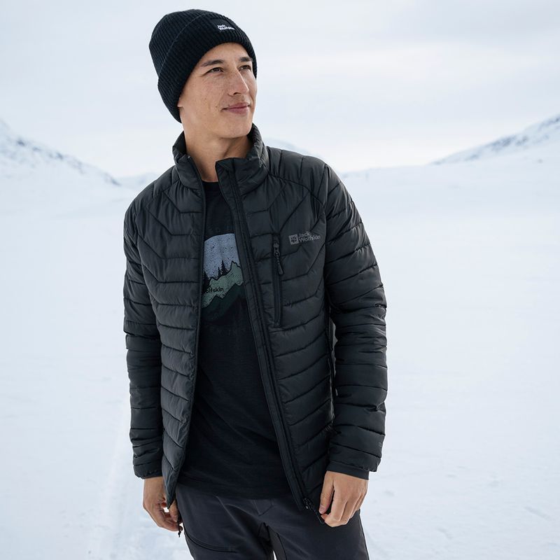 Jack Wolfskin Routeburn Pro Ins мъжко пухено яке черно 12