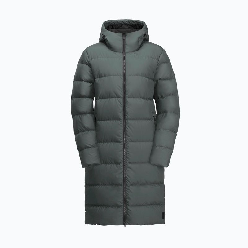 Дамско пухено яке Jack Wolfskin Frozen Palace slate green 6
