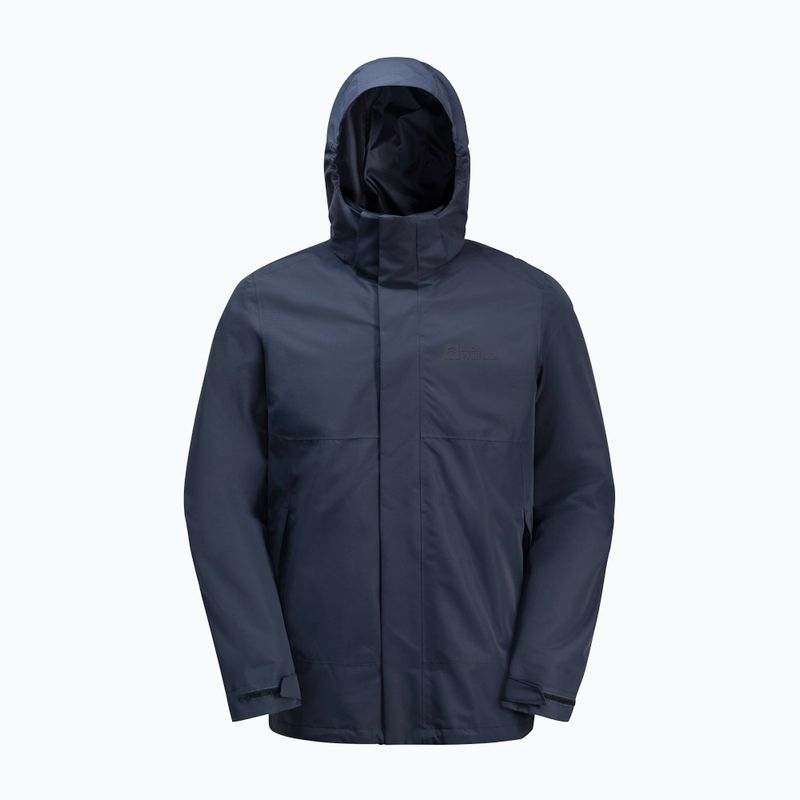 Мъжко дъждобранно яке Jack Wolfskin Feldberg Luntal 3in1 night blue 10