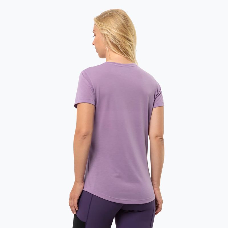 Jack Wolfskin дамска тениска за трекинг Vonnan S/S Graphic velvet 2