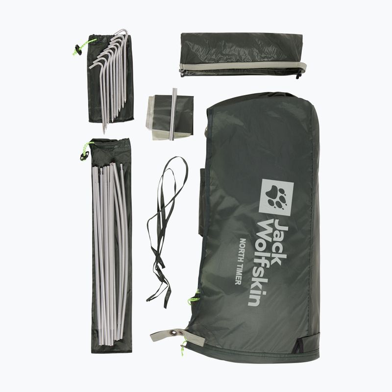 Палатка за трекинг 1-местна Jack Wolfskin North Timer island moss 14