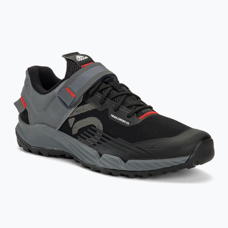 Мъжки MTB обувки за колоездене adidas FIVE TEN Trailcross Clip In core black/grey three/red