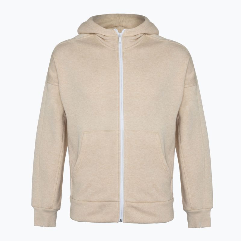 Дамски суитшърт adidas Studio Lounge Fleece Full Zip botanic beige mel