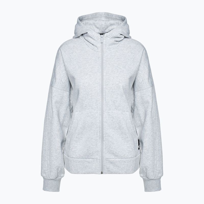 Дамски суитшърт adidas Studio Lounge Fleece Full Zip light grey