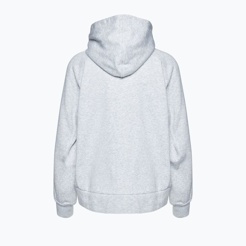 Дамски суитшърт adidas Studio Lounge Fleece Full Zip light grey 2