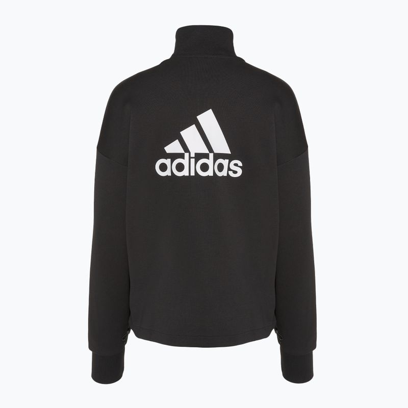 Дамски суитшърт adidas Future Icons Badge Of Sport Quarter Zip black 2