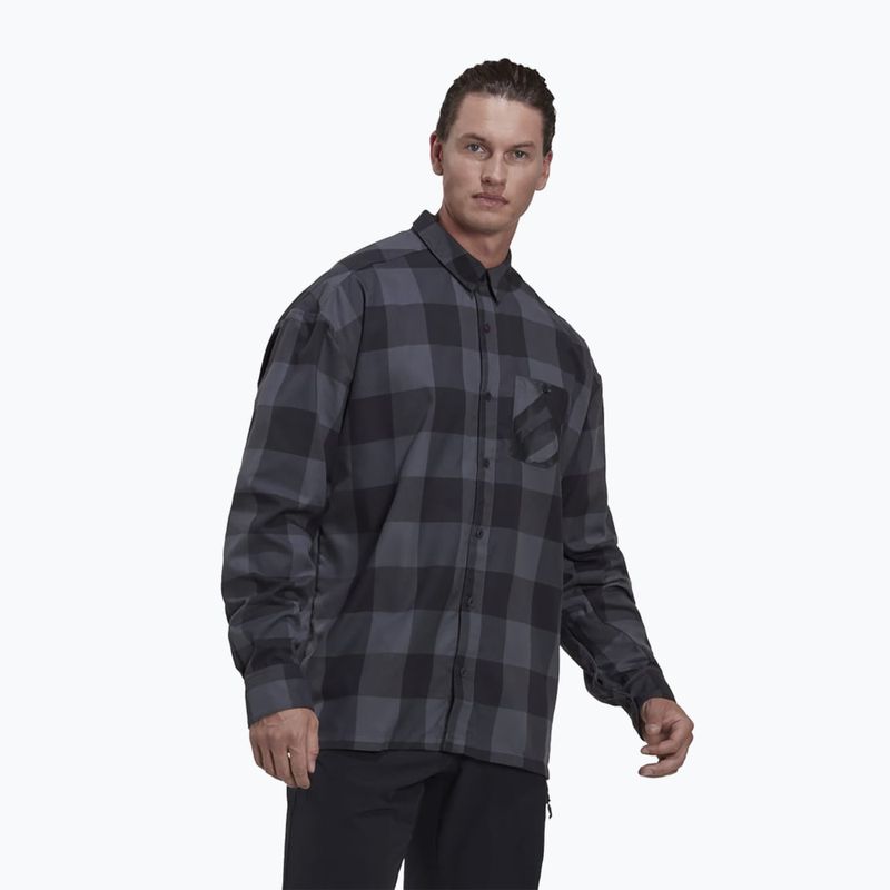 Риза за колоездене adidas FIVE TEN Brand of the Brave Flannel grey six/black 3