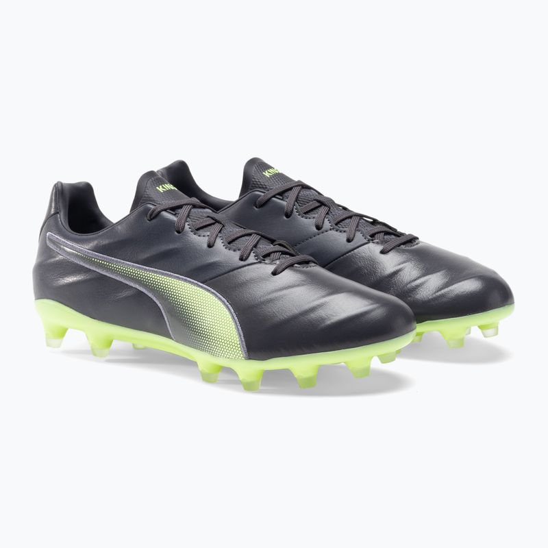 PUMA King Pro 21 FG мъжки футболни обувки черно-зелени 106549 05 4