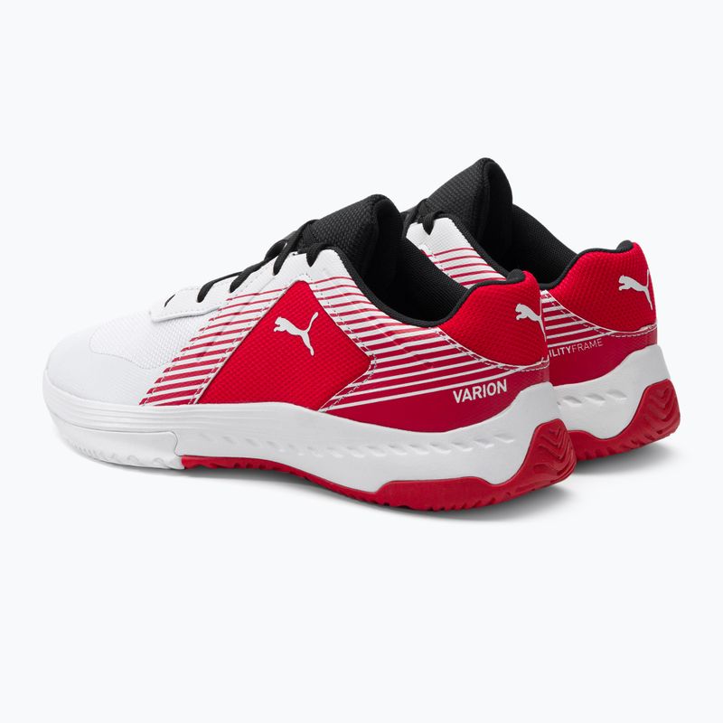 Детски волейболни обувки PUMA Varion Jr бял-червен 10658507 3