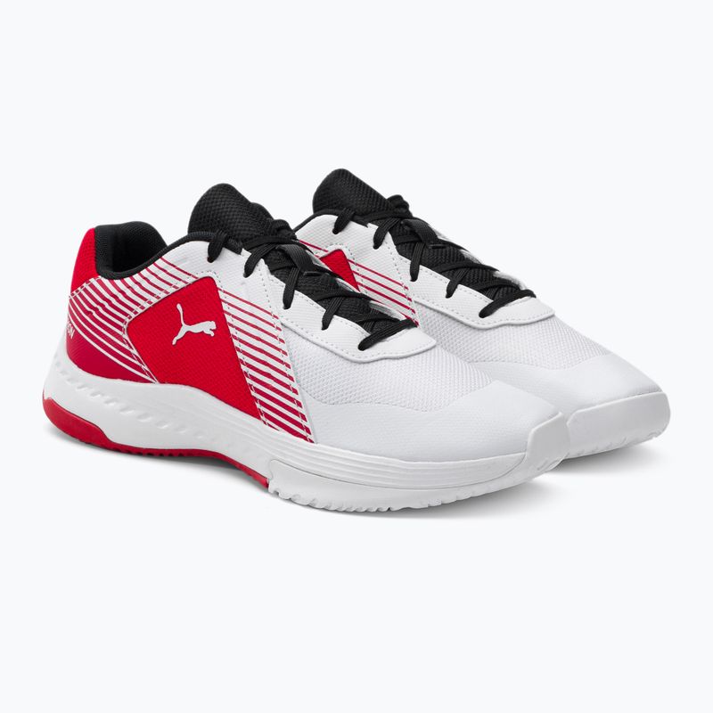 Детски волейболни обувки PUMA Varion Jr бял-червен 10658507 4