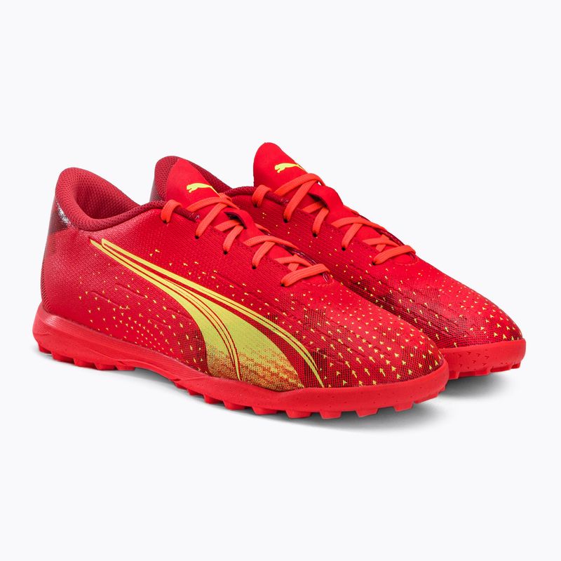 Детски футболни обувки PUMA Ultra Play TT Jr оранжеви 106926 03 4