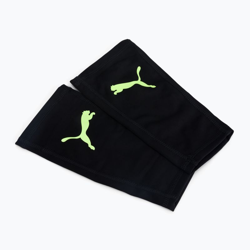 PUMA Ultra Flex Sleeve предпазители за подбедрици черно-зелени 030830 10 3