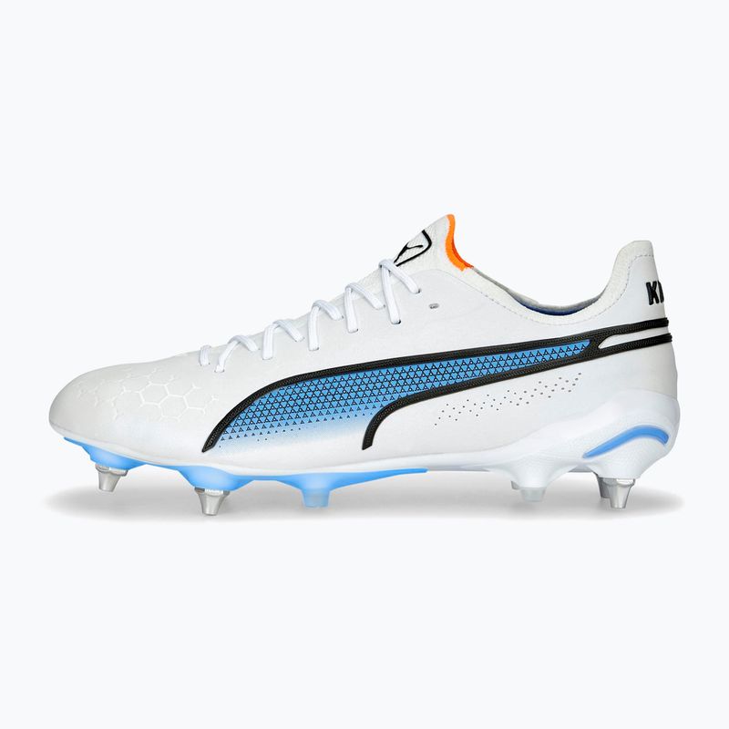 PUMA King Ultimate MXSG мъжки футболни обувки puma white/puma black/blue glimmer/ultra orange 11