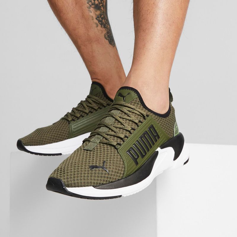 Мъжки обувки за тренировка PUMA Softride Premier Slip On Tiger Camo green 378028 03 2