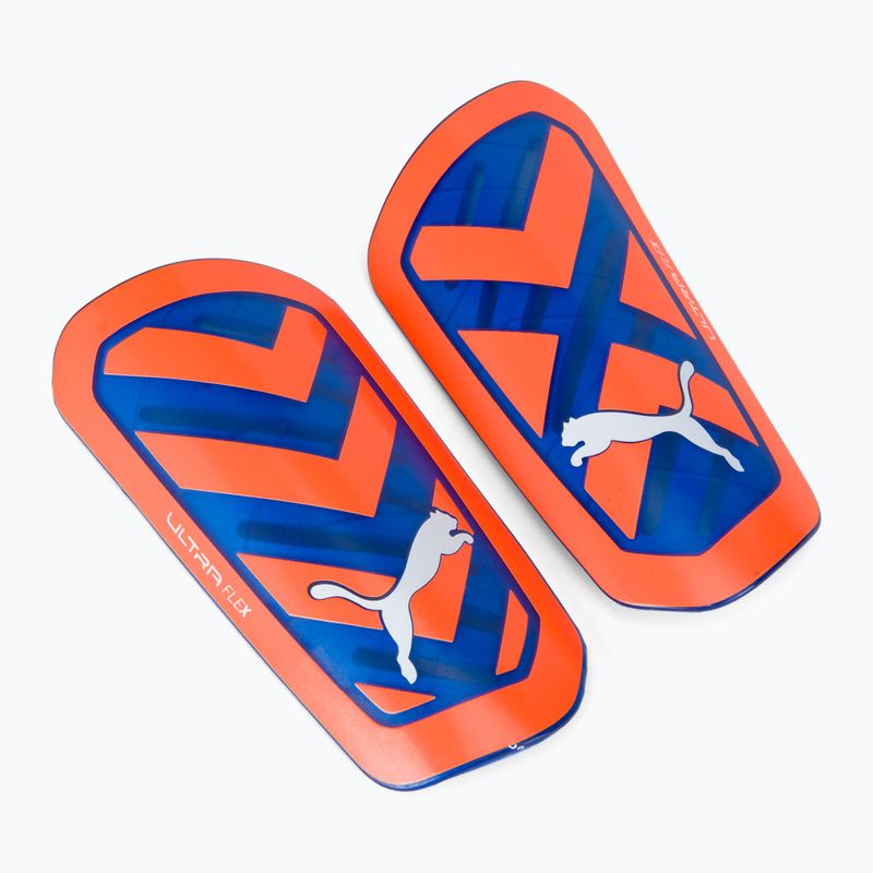 PUMA Ultra Flex Sleeve предпазители за подбедрици ultra orange/blue glimmer 3