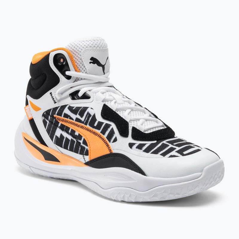 Мъжки баскетболни обувки PUMA Playmaker Pro Mid Block Party puma white