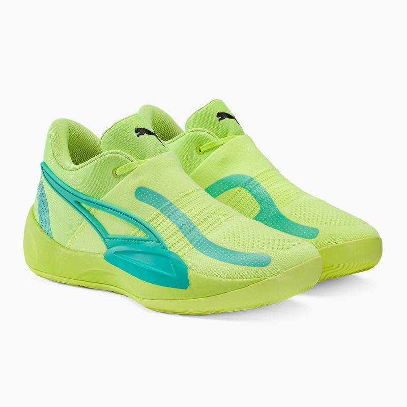 Мъжки баскетболни обувки PUMA Rise Nitro fast yellow/electric peppermint 4