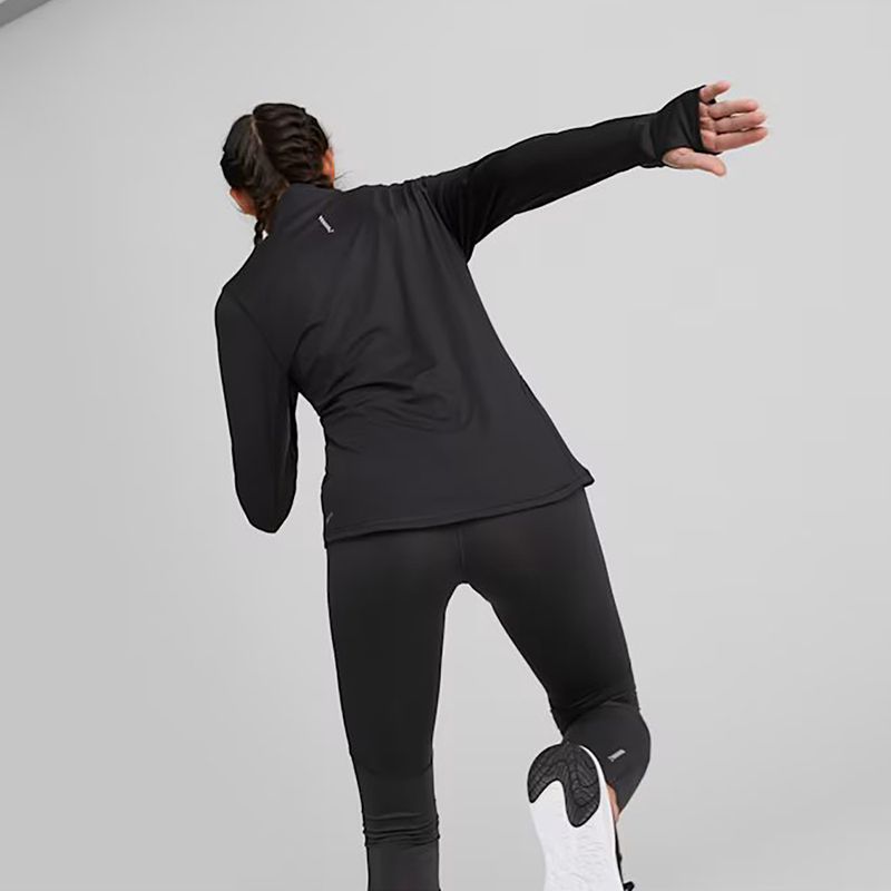 Дамски суитшърт за бягане PUMA Run Favorite 1/4 Zip puma black 4