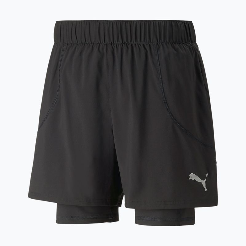 Мъжки къси панталони за бягане PUMA Run 2In1 5", черни 523277 01