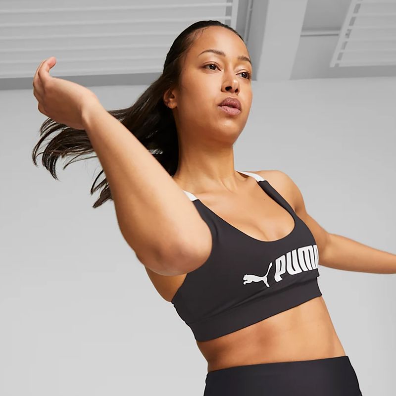 Фитнес сутиен PUMA Mid Impact Puma Fit puma black 6