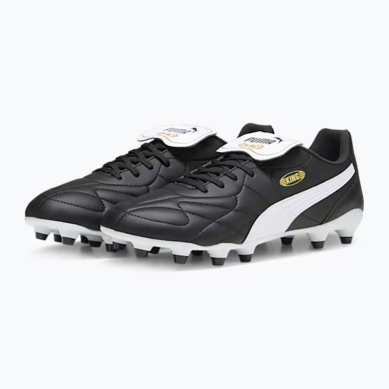 Мъжки футболни обувки PUMA King Top FG/AG puma black/puma white/puma gold 13