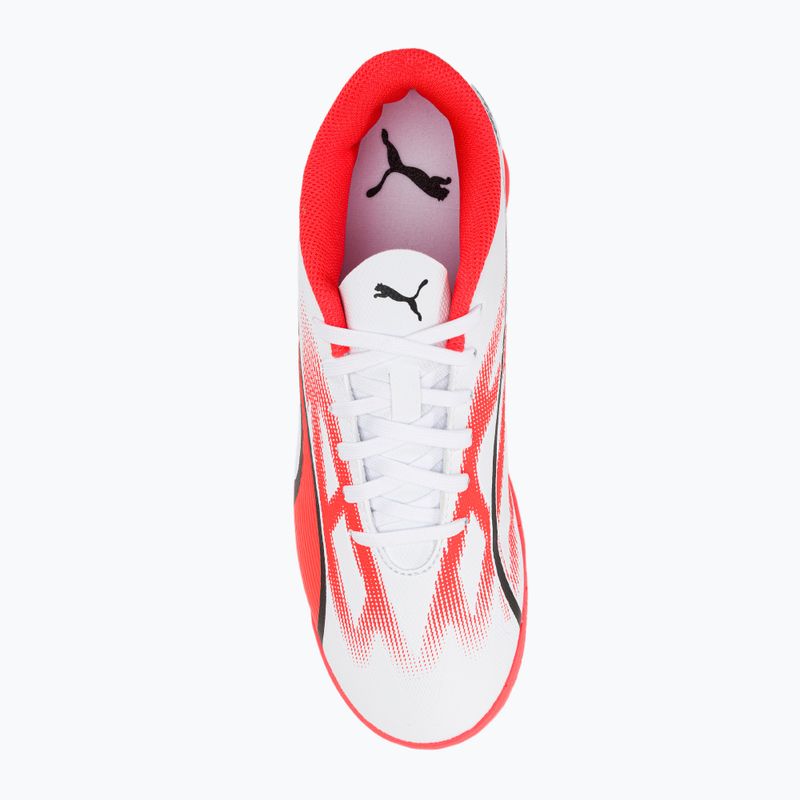Детски футболни обувки PUMA Ultra Play IT Jr puma white/puma black/fire orchid 6