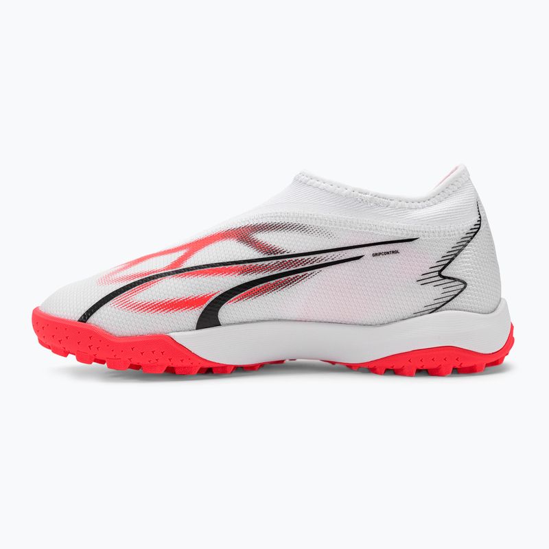 Детски футболни обувки PUMA Ultra Match Ll TT + Mid Jr puma white/puma black/fire orchid 10