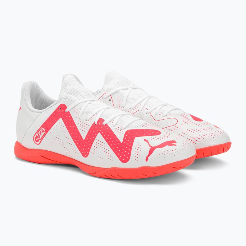 PUMA Future Play IT мъжки футболни обувки puma white/fire orchid 6