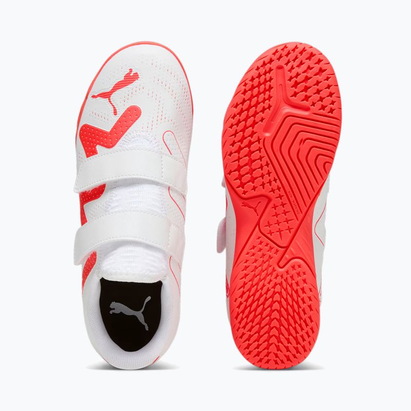 Детски футболни обувки PUMA Future Play IT V Jr puma white/fire orchid 13