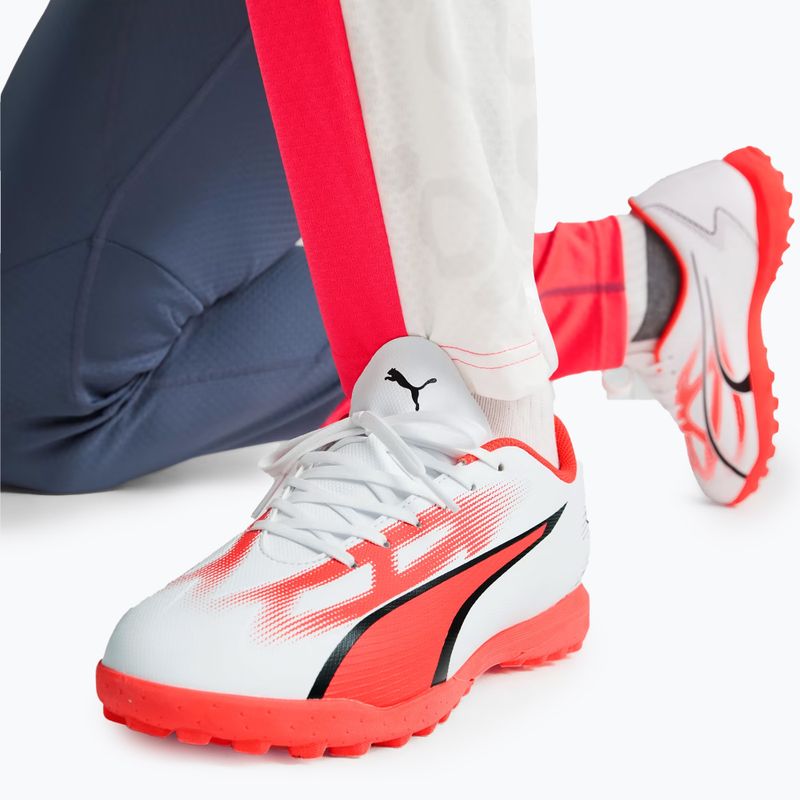 Мъжки футболни обувки PUMA Ultra Play FG/AG puma white/puma black/fire orchid 2