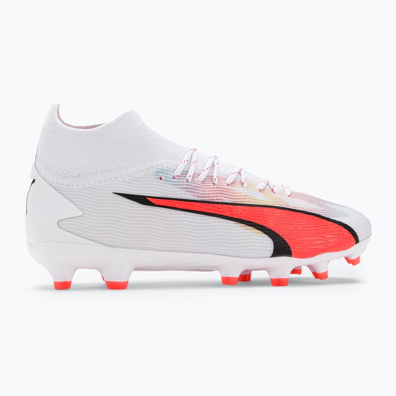 Детски футболни обувки PUMA Ultra Pro FG/AG Jr puma white/puma black/fire orchid 2