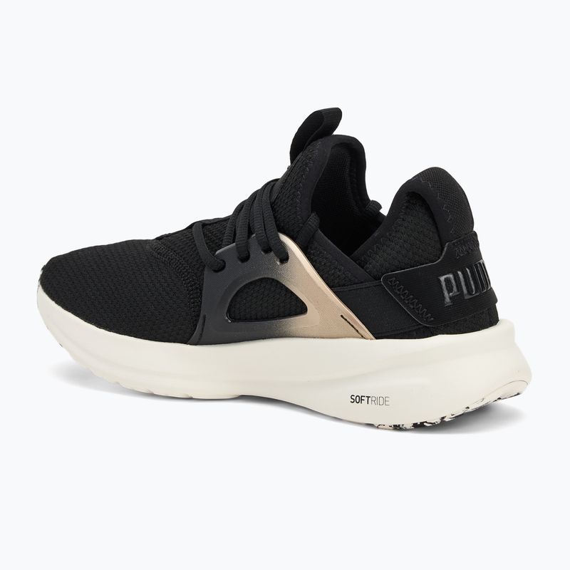 Дамски обувки за бягане PUMA Softride Enzo Evo Molt Met black/gold/warm white 3