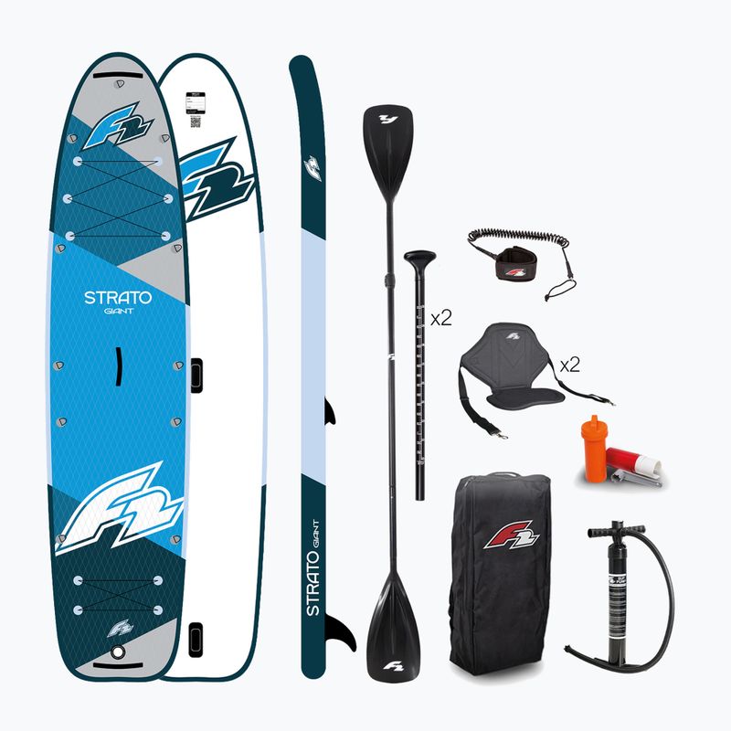 SUP дъска F2 Strato Giant 12'2“ Double Combo blue