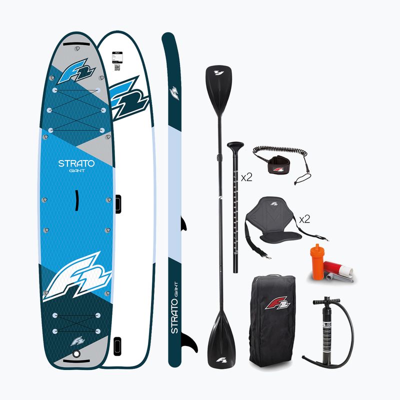 SUP дъска F2 Strato Giant 12'8“ Minicombo blue