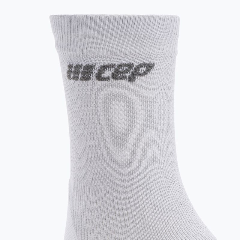 CEP Ultralight Short carbon бели мъжки чорапи за бягане с компресия 6