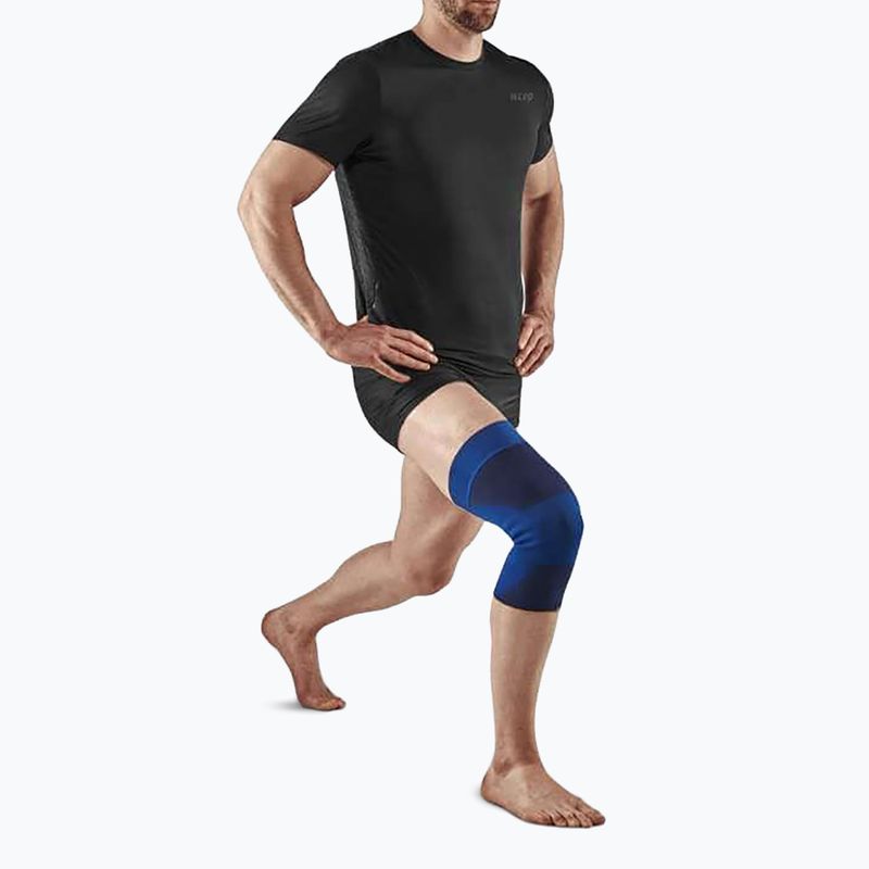 Компресионна лента за коляно CEP Mid Support blue 2