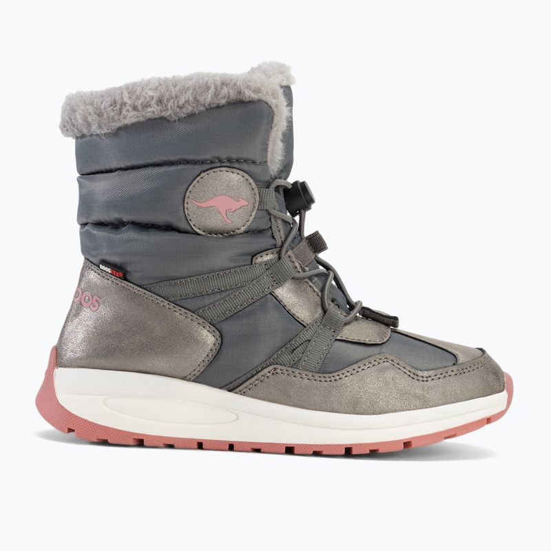 Юношески ботуши за сняг KangaROOS K-PE Ski RTX steel grey / dusty rose 2