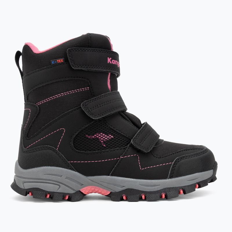 Детски ботуши за сняг KangaROOS K-Robi KTX jet black/daisy pink 2