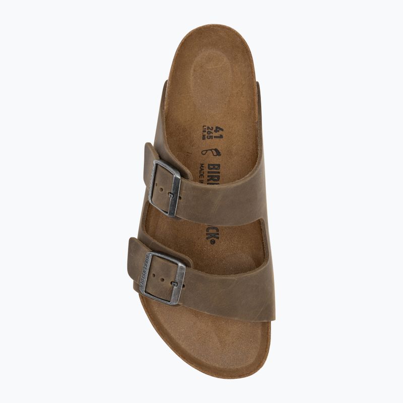 BIRKENSTOCK Arizona LEOI Обикновени избледнели джапанки в цвят каки 5
