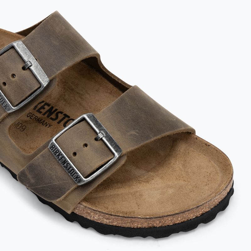 BIRKENSTOCK Arizona LEOI Тесни избледнели джапанки в цвят каки 7