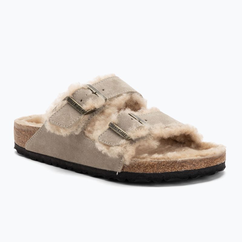 BIRKENSTOCK Arizona Shearling SL Regular сиво-сини джапанки