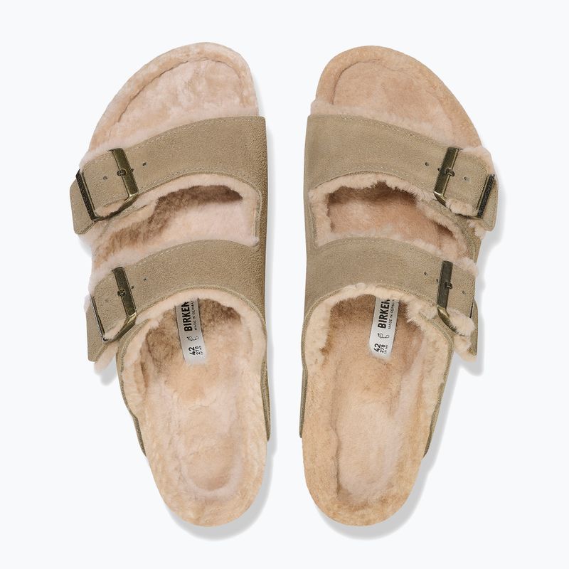 BIRKENSTOCK Arizona Shearling SL Regular сиво-сини джапанки 10