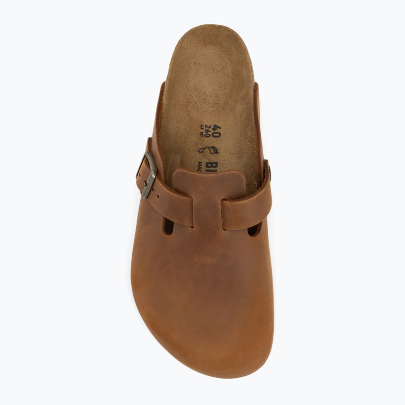 BIRKENSTOCK Boston LEOI Regular джапанки в цвят коняк 5