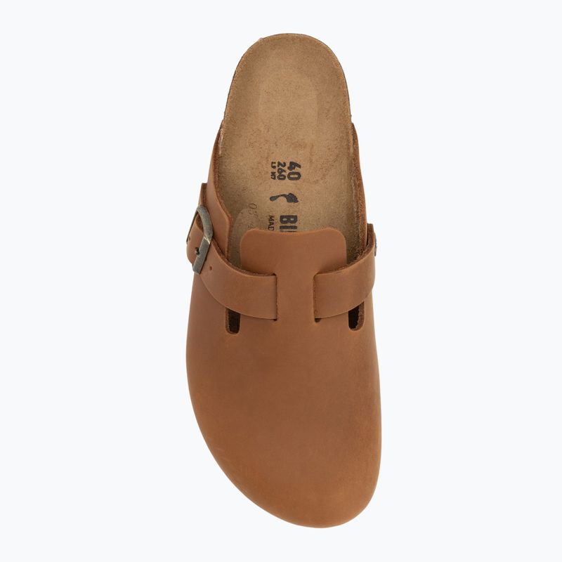 BIRKENSTOCK Boston LEOI Narrow джапанки в цвят коняк 5