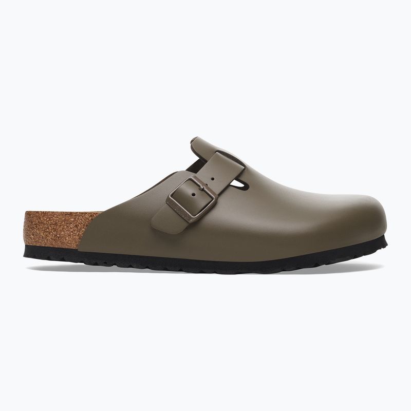 BIRKENSTOCK джапанки Boston NL Regular гладка кожа бетонно сиво 2