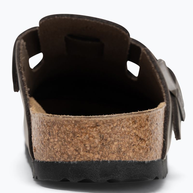 BIRKENSTOCK джапанки Boston NL Narrow гладка кожа бетонно сиво 6